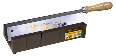 Immagine prodotto di Set di seghe di precisione Augsta, 2 pezzi / Sega di precisione + cassetto per tagli obliqui in plastica da 250 mm