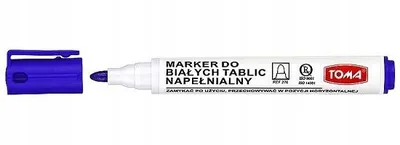 Produktbild von Toma Nachfüllbarer Whiteboard-Marker Blau Rundspitze