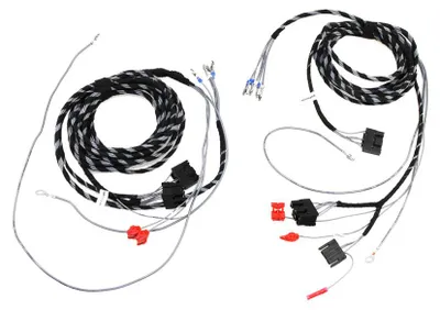 Image de Faisceau de câbles d'origine Kufatec, kit de lève-vitres arrière pour Audi A4 B5 8D