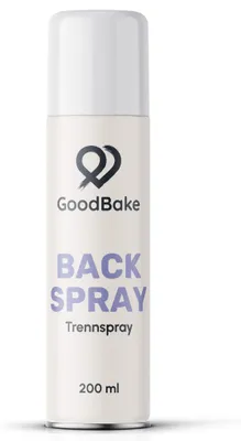 Produktbild von GoodBake Backtrennspray 200ml – pflanzlich, palmölfrei, für Backformen & Waffeleisen