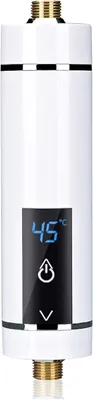 Imagen del producto de Calentador de agua eléctrico de flujo continuo - 3500 W - Compacto, 10x10 cm - Blanco - Para cocina