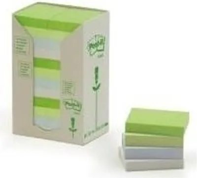 Productafbeelding van 3M Post-it Recycling Notities, plaknotities, 38 x 51 mm, pastelkleuren