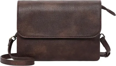Produktbild von Geldbörse Crossbody Bag Damen, Tasche Damen umhängetasche Geldbörse, Handtasche mit Kartenfächer Verstellbar Abnehmbar Schultergurt für Frauen