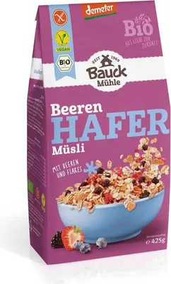 Produktbild von Bauck Mühle Hafermüsli Beeren demeter 425g