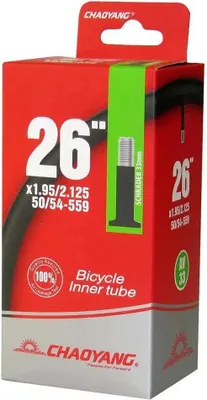 Image de Chaoyang Schrader 33 Mm Chambre à air Vélo Noir 26'' / 1.95-2.125 Noir 26