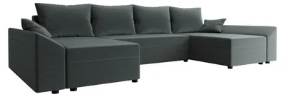 Produktbild von MIRJAN24 Ecksofa Dante U, Eckcouch, Couch mit Bettkasten und Schlaffunktion, U-Form, Wohnzimmer (Farbe: Paros 06)