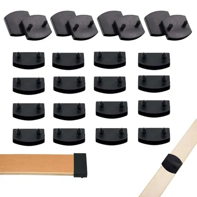 Immagine prodotto di 24 supporti per doghe in plastica, colore nero