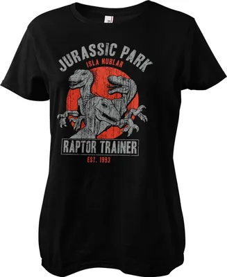 Produktbild von Jurassic Park - Raptor Trainer Girly Tee - Large - Black