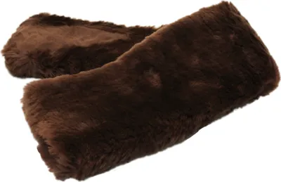 Produktbild von Engel Reitsport Lammfell Bauchgurtschoner (Bagu) 60x12cm Mocca