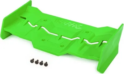 Produktbild von Traxxas Heckflügel grün mit Schrauben