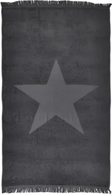 Produktbild von done.® Hamamtuch Capri Star 100% Baumwolle 90 x 160 cm mit Fransen extra leicht , Farben:anthracite