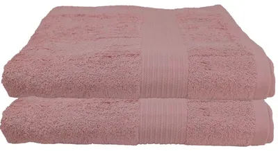 Produktbild von 2er Set Julie Julsen Duschtuch 70 cm x 140 cm 70x140,Pastell Rosa