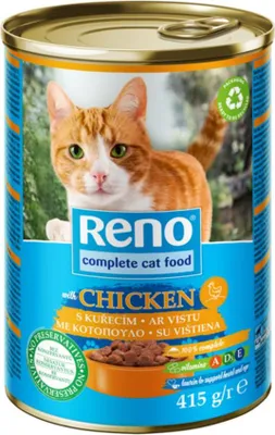 Obrázek produktu pro Reno CAT 415g KUŘE konzerva kousky