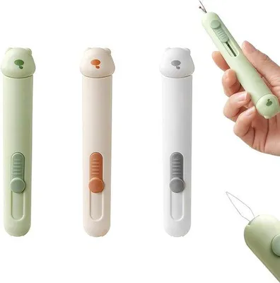 Produktbild von Famanu Nadeleinfädler Set: 3-teiliges 2-in-1 Hilfsmittel für Näh- und Handarbeitsprojekte