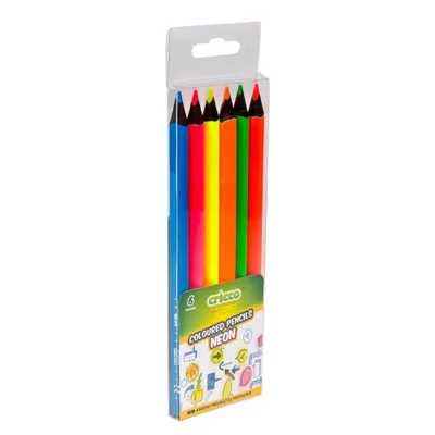 Obrázek produktu pro Jumbo neonové trojhranné tužky 6 barev CRICCO