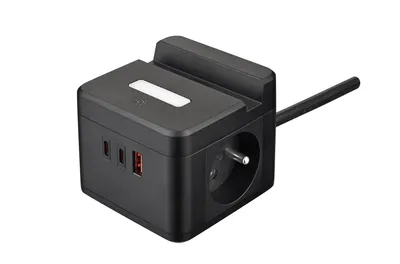 Obrázok produktu pre Predlžovací kábel VIKING VYC23HB 2x 230 V + 3x USB 1,4 m a vypínačom