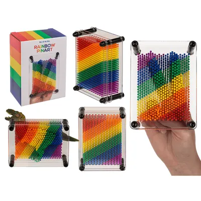 Produktbild von OOTB Pin Art Regenbogen Pride ca. 12 x 9 cm