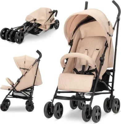 Produktbild von LLorelli Ida Buggy – leichter Schirmbuggy bis 15 kg, Liegeposition, verstellbare Rückenlehne & Fußstütze, 5-Punkt-Gurt, kompakt faltbar, Reisebuggy