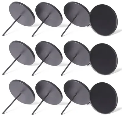 Produktbild von Novaliv 12x Kerzenpick Flach, 8 cm SCHWARZ