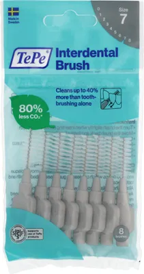 Produktbild von TePe Original Interdentalbürsten 7 grau (1,3 mm) 8 St.