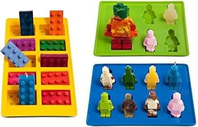 Produktbild von GKA 2 Stück Roboter Silikonformen Kinder Silikon Form Backform Silikonform Pralinenform Eiswürfelform Eiswürfel Kuchenform Seifenform Kindergeburtstag