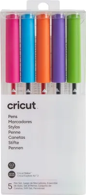 Produktbild von CRICUT Explore/Maker Extra Fine Point Pen Set 5-pack Brights(P)