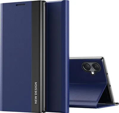 Produktbild von Hülle für Samsung Galaxy A07 4G, Kunstleder Magnetisch Klapp Stand Schutzhülle Navy blau
