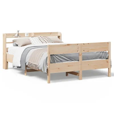 Obrázok produktu pre vidaXL Posteľ z masívu bez matraca 135x190 cm borovicové drevo