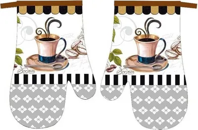 Produktbild von Ofenhandschuhe, Küchenhandschuhe mit Magnet Coffee Kaffee