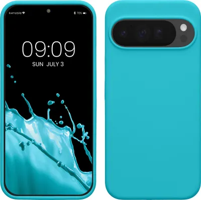 Produktbild von kwmobile Handyhülle für Google Pixel 10 Pro XL Hülle - Case Silikon - Kabelloses Laden - Schutzhülle Cover in Cool Glacier