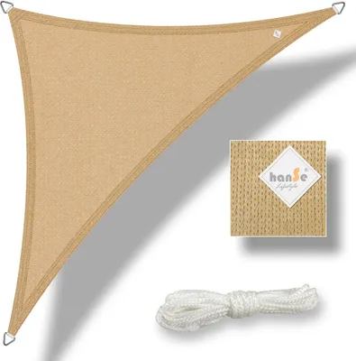 Produktbild von hanSe® Marken Sonnensegel Dreieck 3x3x3 m Sand
