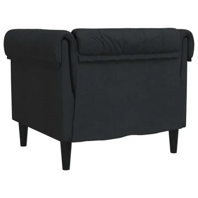 Produktbild von vidaXL Chesterfield-Sessel Schwarz Stoff