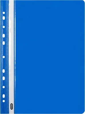 Produktbild von Schnellhefter A4 PP mit Abheftlochung blau Packung mit 25 Stück