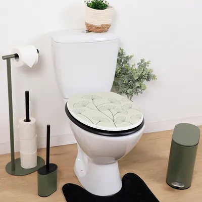 Produktbild von Wc Sitz Toilettendeckel Klodeckel Flowers Klobrille Toilettensitz Mdf Klositz Blume