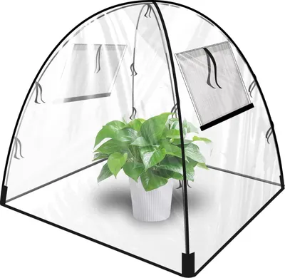 Produktbild von Mini Gewächshaus, transparent PVC, Pop-up, wetterfest, für Samen und junge Pflanzen