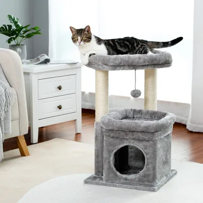 Produktbild von PURPURRA Kratzbaum Frühlingskollektion mit Höhle, 68 cm