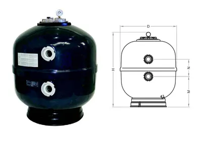Produktbild von Fluidra Poolfilter Jupiter- Pro 780 mm ohne Ventil bis 70 Qbm