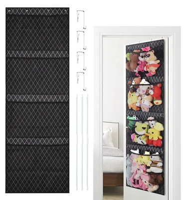 Obrázok produktu pre Úložný systém nad dverami – sieť na zavesenie plyšových zvierat a sieť na hračky pre deti