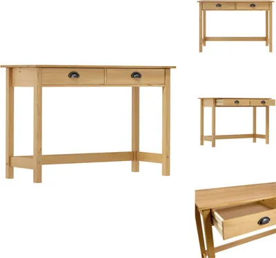 Obrázok produktu pre vidaXL Konzolový stolík Hill s 2 zásuvkami 110 × 45 × 74 cm borovicové drevo - Príručné stolíky