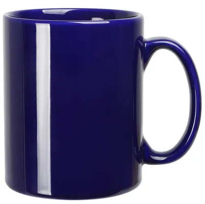 Zdjęcie produktu dla Filiżanka do kawy, 650 ml, niebieska, ceramiczna, z uchwytem, idealna do biura i domu