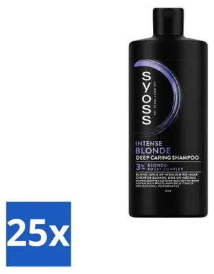 Obrázek produktu pro 25 kusů šamponu Syoss Intense Blonde – 440 ml – výhodná sada