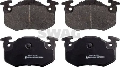 Produktbild von SWAG Bremsbeläge Satz Hinten Bremsklötze passend für PEUGEOT 206 Schrägheck (2A/C) 60 91 6189