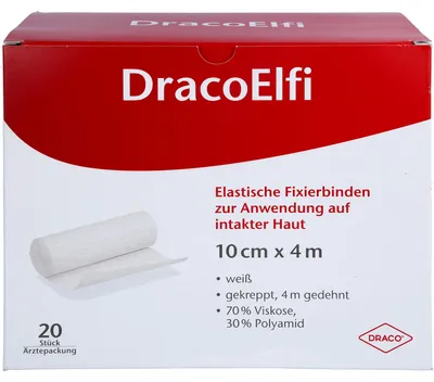 Produktbild von DracoELFI Elast.Fixierbinde gekreppt 4mx10cm cello, 20 St BIN