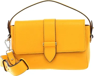 Produktbild von DECADENT Leder Handtasche Umhängetasche Haley Handbag Vibrant Yellow gelb