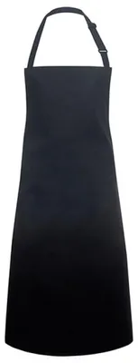 Zdjęcie produktu dla Karlowsky BLS4 | Podstawowy fartuch śliniakowy z klamrą - 75 x 90 cm - Kolor: Czarny (ok. Pantone Black 6 C) - Rozmiar: 75 x 90 cm (szerokość x długość)