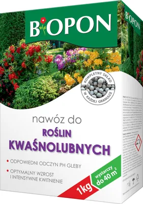 Obrázek produktu pro Hnojivo pro kyselomilné rostliny Borůvky Magnólie Jehličnany Na 40m2 1kg