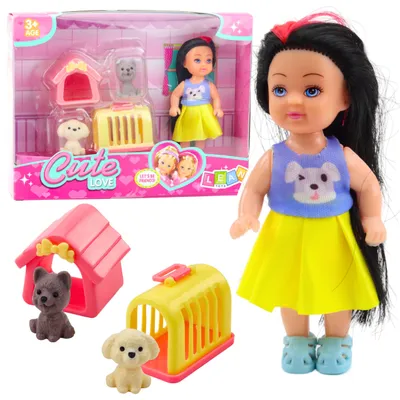Produktbild von Mini-Puppenkleid-Hundehütten-Trageset