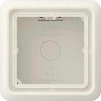 Produktbild von JUNG Aufputz-Kappe 1-fach CD581AW CD500 weiss CD581AW (CD581AW)