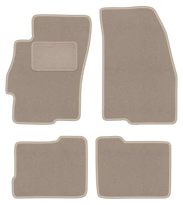 Produktbild von Velours-Fußmatten für Fiat Linea 2009-2015 (Limousine) – 4-tlg, Beige, passgenau – Wielganizator LUX