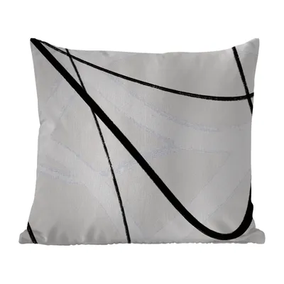 Produktbild von MuchoWow® Outdoor Kissen - Linie - Abstrakt - Minimalismus - Pastell - 40x40 cm - Wetterfest - Lounge Kissen - Kopfkissen - Interieur - Polster mit Bild